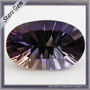 Oval Shape Special Color Millennium Cut Gemstone